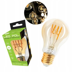 LED-POL Żarówka Filamentowa Edison GOLDIE 4W = 21W