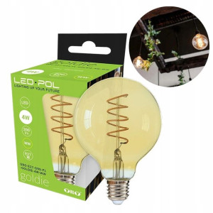LED-POL Żarówka Filamentowa Edison GOLDIE 4W = 21W