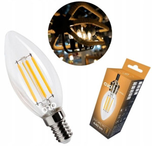 Żarówka LED Świeczka E14 Barwa Ciepła 4W 2700K