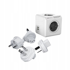 Przedłużacz KostkaPowerCube ReWirable USB+ Wtyczki