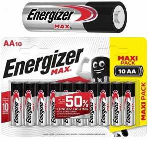 ENERGIZER 10x Paluszki Baterie Alkaiczne MAX AA LR