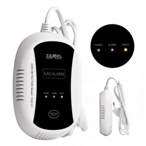 ZAMEL Czujnik Gazu LPG Ziemnego Propan-Butan 230V