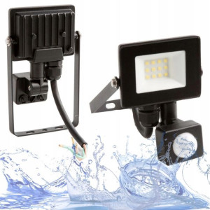 Naświetlacz LED 10W z Czujnikiem Ruchu PIR 4000K