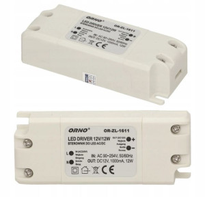 Zasilacz do LED AC/DC 12W IP20 ZL-1611