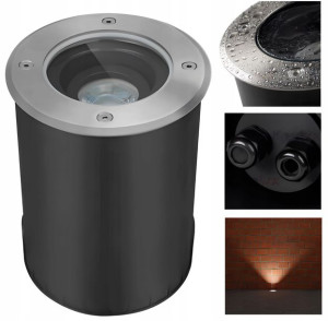 Kanlux Lampa Najazdowa Gruntowa BERG 7W GU10 Stal