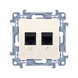 SIMON 10 Gniazdo Komputerowe RJ45 Telefoniczne