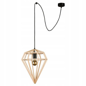 NOWODVORSKI Lampa wisząca z drewna WOOD DIAMOND