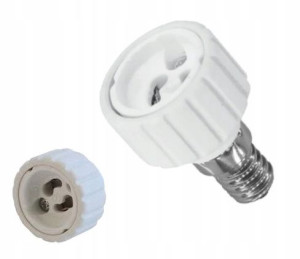 Adapter Przejściówka z E14 Mały Gwint na GU10