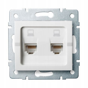 LOGI Gniazdo Komputerowe 2xRJ45 Cat5e KANLUX 25110
