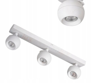 Kanlux GALOBA Lampa Sufitowa Biała Matowa Kula x3