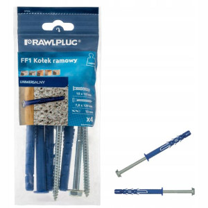 RAWLPLUG Kołki FF1 ramowy z kołnierzem 10x120 4szt