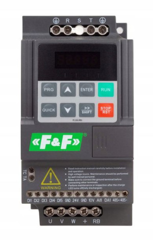 F&F Falownik Wektorowy jednofazowy 2,2 kW 230V