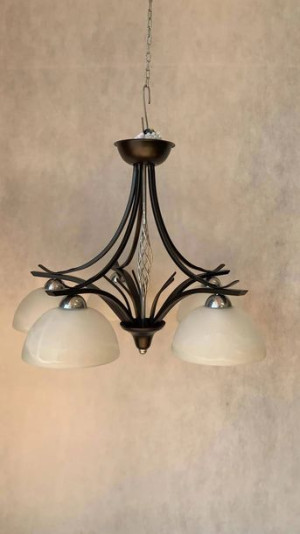 Lampa Wisząca Klasyczna Żyrandol Zwis Plafon 5x