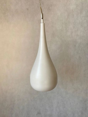 Zwis Lampa Wisząca Nowoczesna Łezka Biały Mat