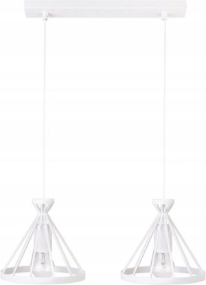 Lampa Sufitowa Wisząca Biała 2xE27 NOWUM SIGMA
