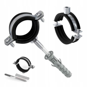 Obejma Metalowa Uchwyt z Gumą do Rur 1 1/2 47-51mm
