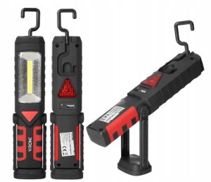 Latarka Warsztatowa Akumulatorowa LED 3w1 + HAK