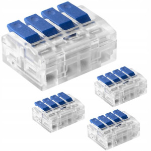 Złączka Zaciskowa 4-Tor 0,75-4mm2 4 sztuk