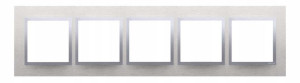 KONTAKT SIMON 54 Ramka x5 Metalowa Inox Klasyczny
