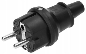 Wtyczka Gumowa 16A 230V IP44 Hermetyczna UniSchuko
