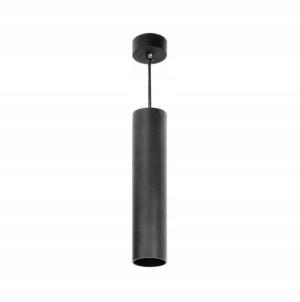 Lampa Wisząca Długa TUBA do LED Sopel 24 cm Czarna