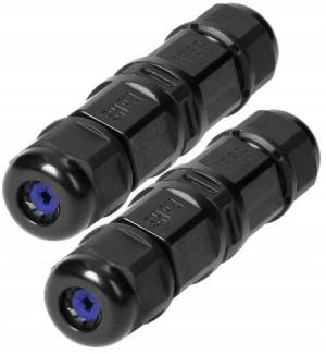 Zestaw 2 szt. Złączka Mufa Kablowa Prosta 2x1mm2