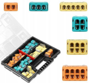 Szybkozłączki Elektryczne Zestaw Komplet 123 szt