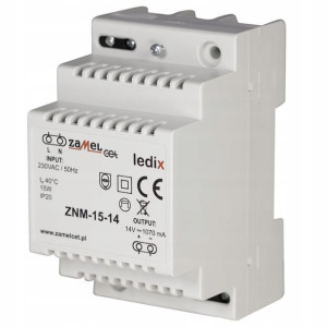Zasilacz Modułowy 14V DC / 15W ZAMEL ZNM-15-14