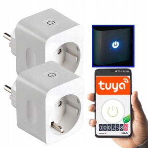 2x Gniazdo Gniazdko WiFi Smart TUYA Watomierz