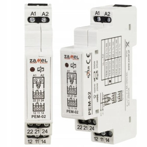 Przekaźnik elektromagnetyczny 2x8A 24V ZAMEL