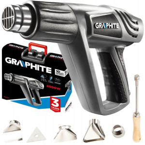 GRAPHITE Opalarka 2000W Płynna Regulacja Walizka