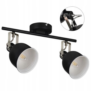Oprawa Lampa Ścienna Ruchomy Spot DERATO LED 8W x2