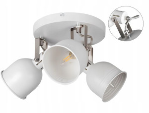 Oprawa Lampa Ścienna Ruchomy Spot DERATO LED 8W x3