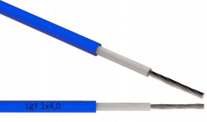 ZAMEL CET Przewód Kabel solarny LgY1x4,0 Niebieski