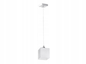 Lampa Sufitowa Wisząca E27 Szklana QUADRA SPOTIGHT