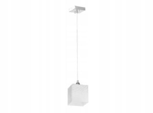 Lampa Sufitowa Wisząca E27 Szklana QUADRA SPOTIGHT