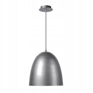 Lampa Sufitowa Metalowa Szara E27 LOKO LUCIDE