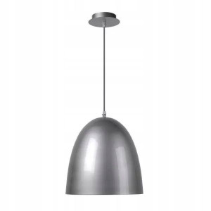 Lampa Sufitowa Wisząca Metalowa Szara LOKO LUCIDE