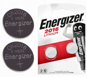 ENERGIZER 2x Pastylki Bateria Litowa CR2016 3V