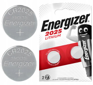 ENERGIZER 2x Pastylka Baterie Litowa CR2025 3V
