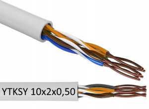 Przewód Przewód Kabel Telefoniczny YTKSY 10x2x0,5