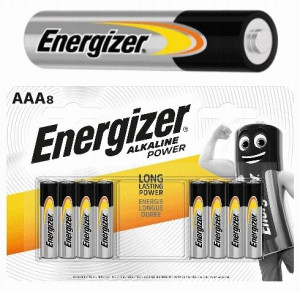ENERGIZER 8x Paluszki Baterie Alkaliczne AAA LR03