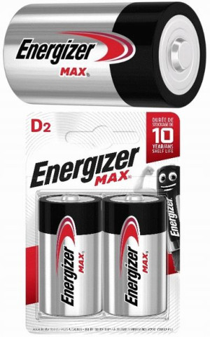 ENERGIZER 2xPaluszki Baterie Alkaliczne Max D LR20