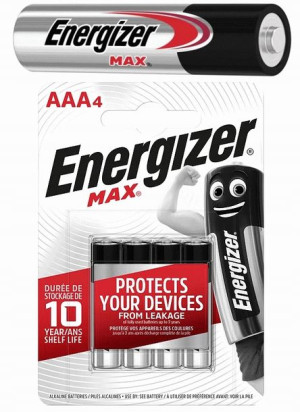 Energizer 4x Paluszki Baterie Alkaliczne AAA LR03