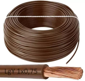 ZAMEL CET Przewód Kabel LgY 1x0,75 300/500 Brązowy