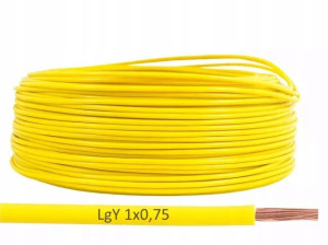 ZAMEL CET Przewód Kabel LgY 1x1,0 300/500V Żółty