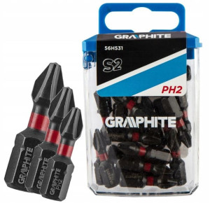 Neo Graphite Bity Udarowe PH2 25mm 20 sztuk