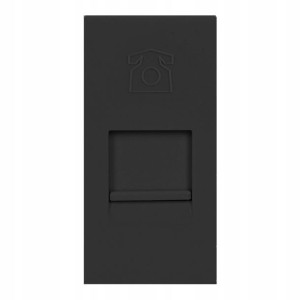 Gniazdo Modułowe NORGEN RJ11 22,5x45mm Czarne