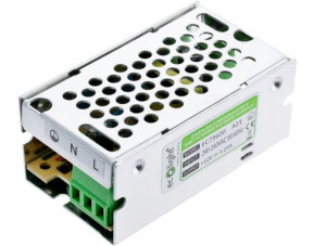Zasilacz Montażowy do Taśm LED SLIM 15W 12V 1,25A
