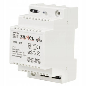 ZAMEL Transformator Modułowy 3V 5V 8V AC 15VA TRM